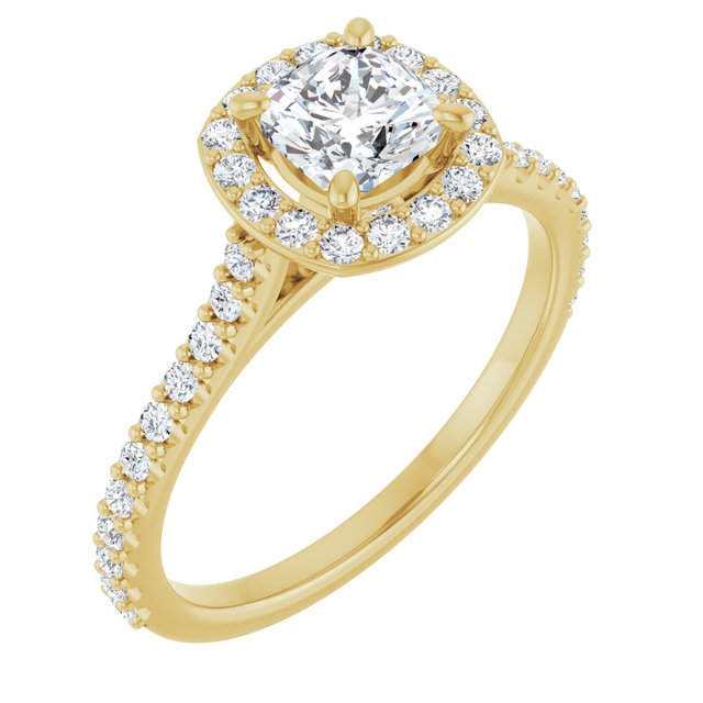 Halo-Style Engagement Ring