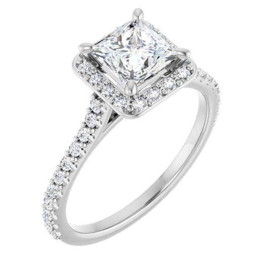Halo-Style Engagement Ring