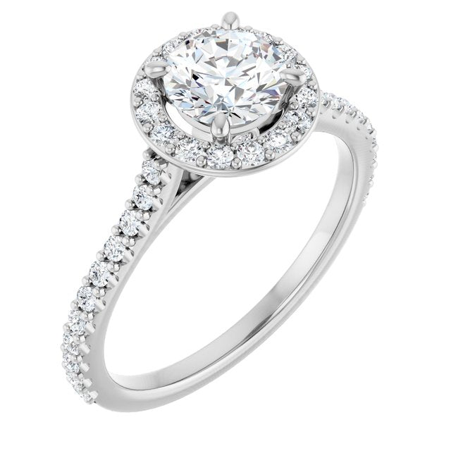 Halo-Style Engagement Ring