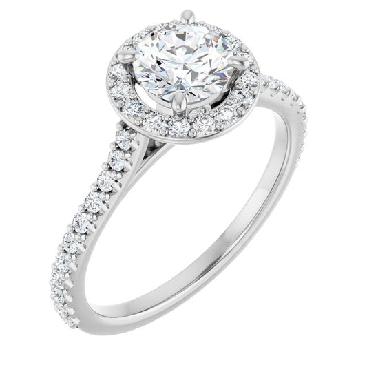 Halo-Style Engagement Ring