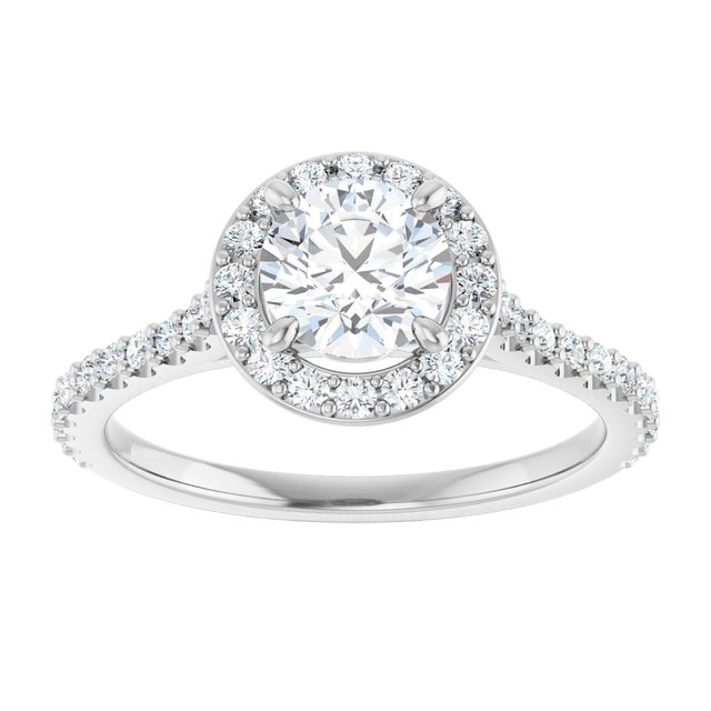 Halo-Style Engagement Ring