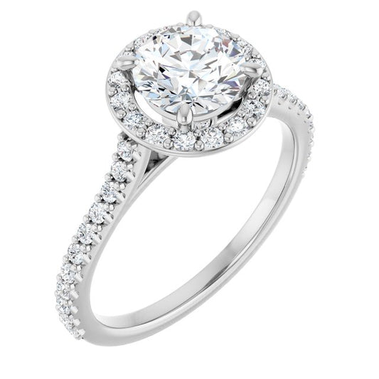 Halo-Style Engagement Ring