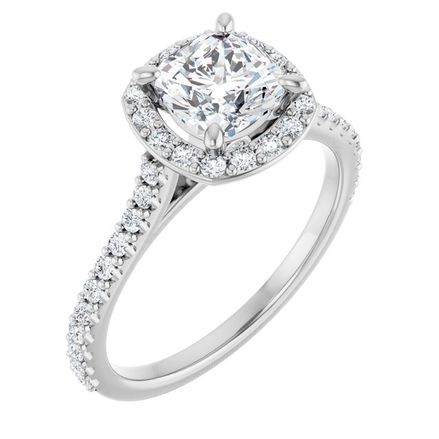 Halo-Style Engagement Ring