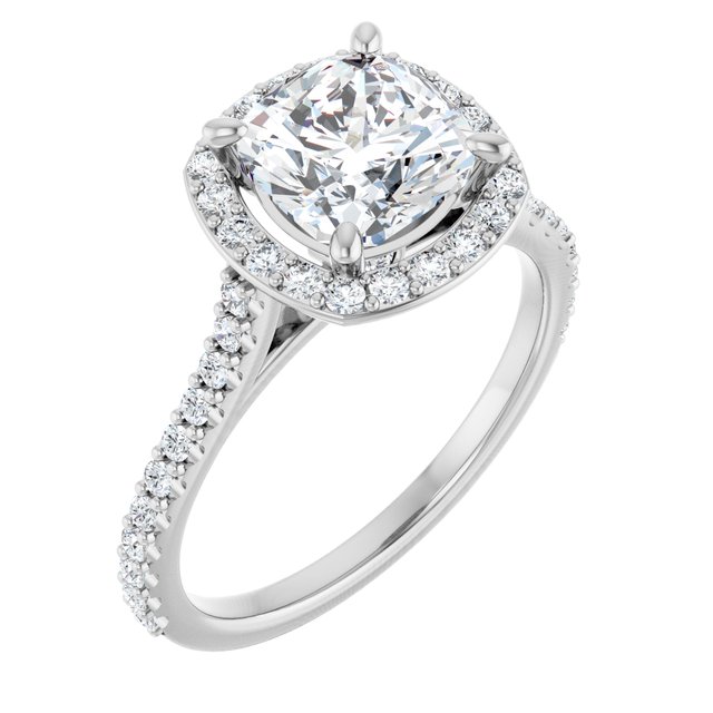 Halo-Style Engagement Ring