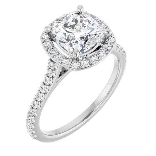 Halo-Style Engagement Ring