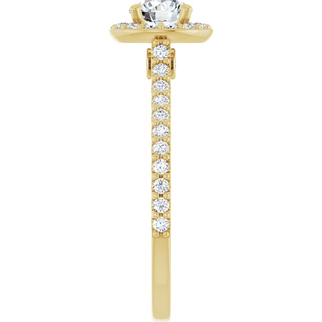 Halo-Style Engagement Ring
