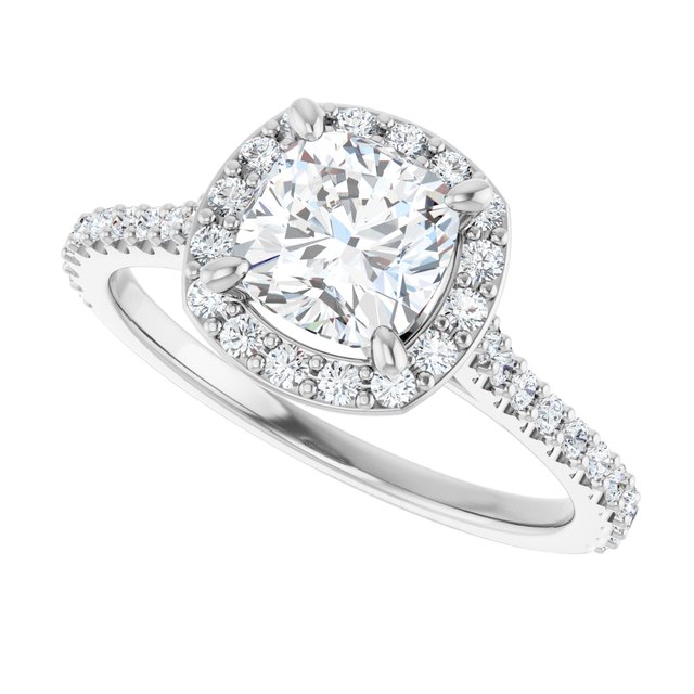 Halo-Style Engagement Ring
