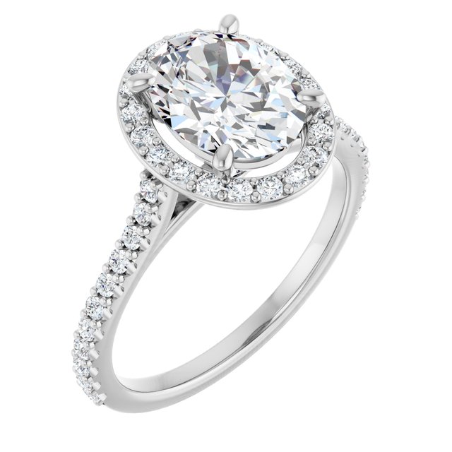 Halo-Style Engagement Ring