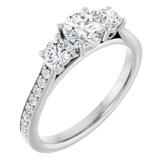 Three-Stone Engagement Ring