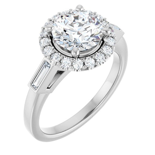 Halo-Style Engagement Ring
