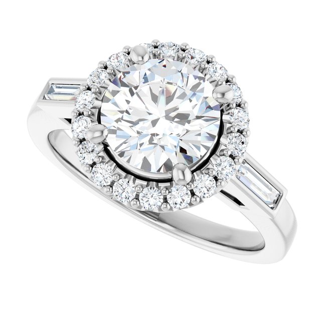 Halo-Style Engagement Ring