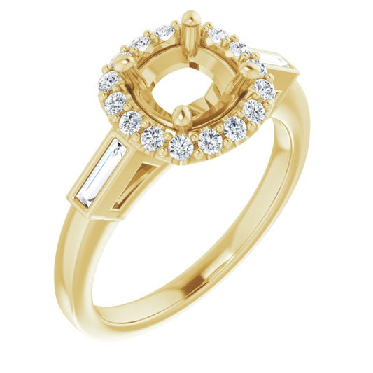 Halo-Style Engagement Ring