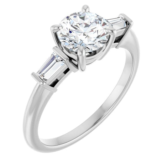 Accented Engagement Ring