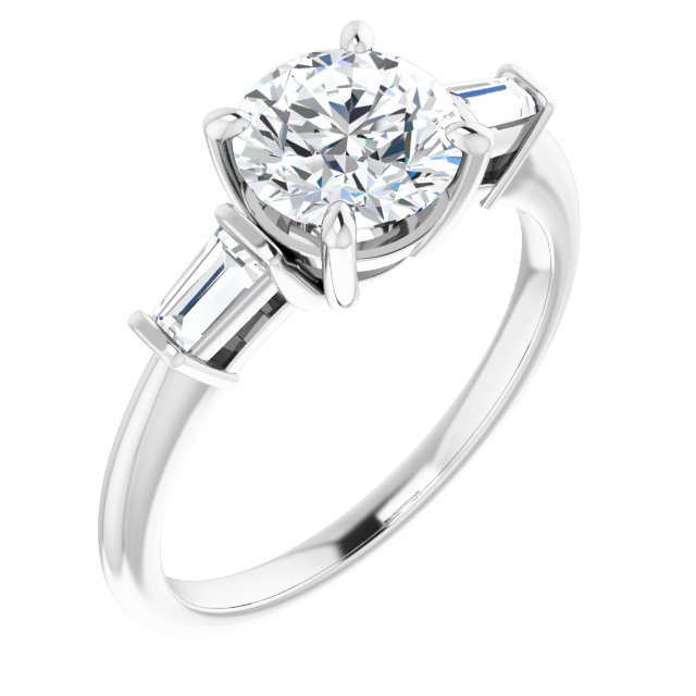 Accented Engagement Ring