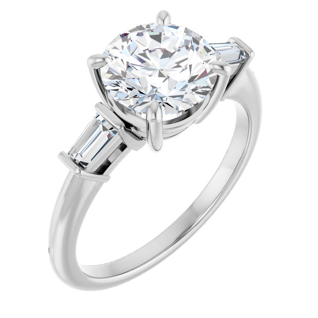 Accented Engagement Ring