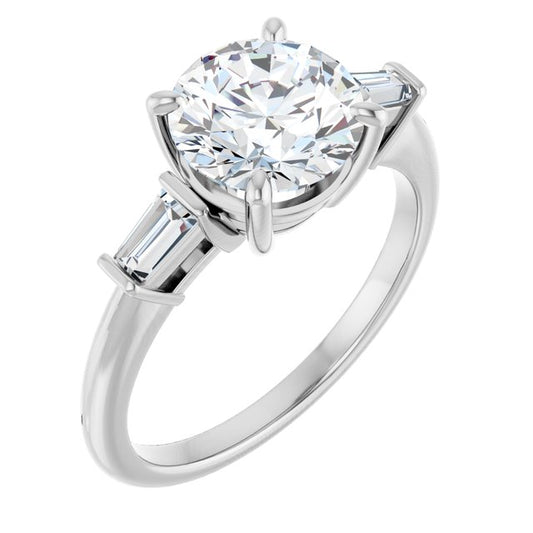 Accented Engagement Ring