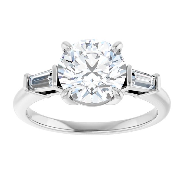Accented Engagement Ring