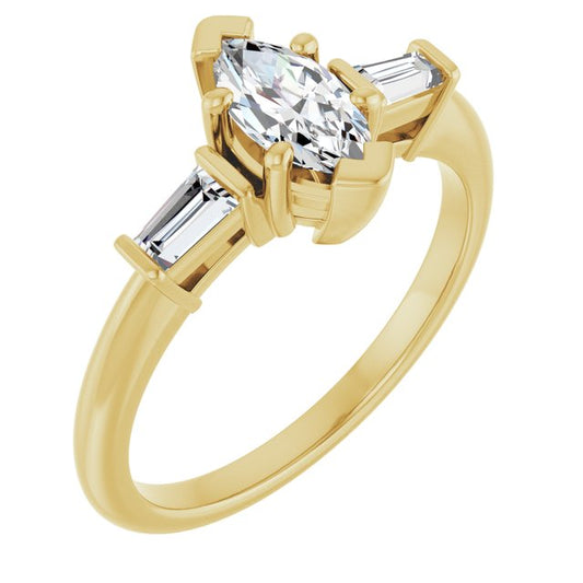 Accented Engagement Ring