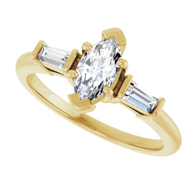 Accented Engagement Ring