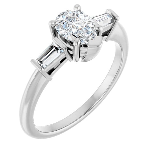 Accented Engagement Ring