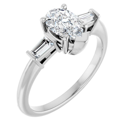 Accented Engagement Ring