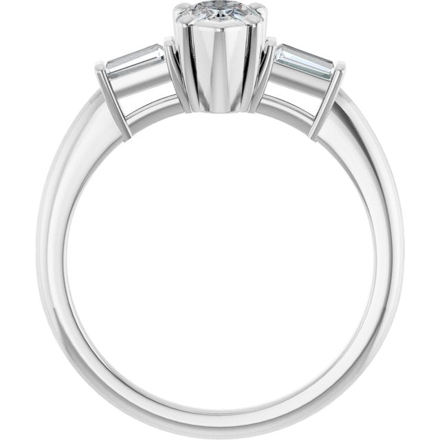 Accented Engagement Ring