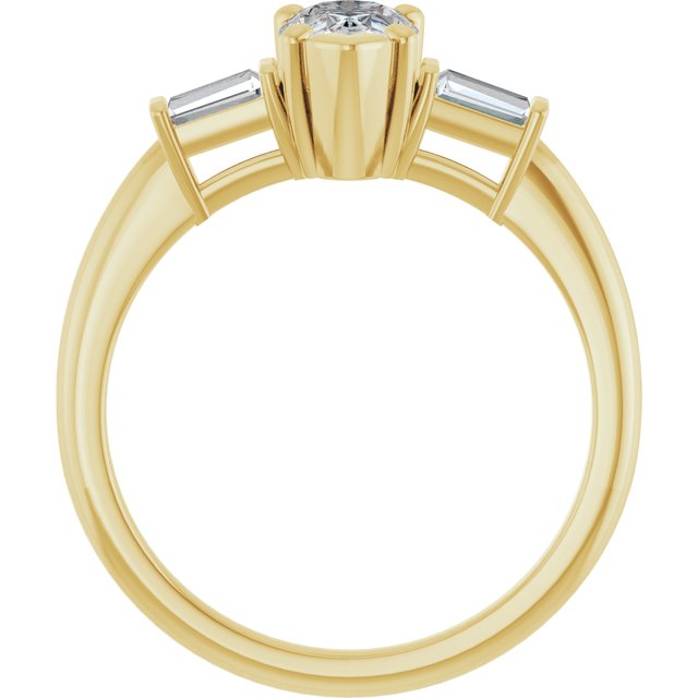 Accented Engagement Ring