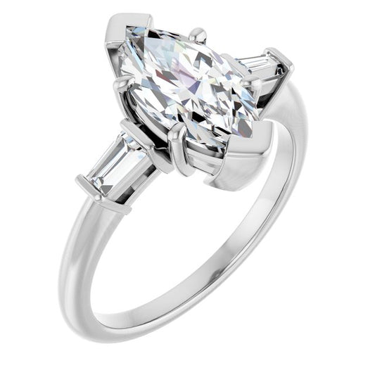 Accented Engagement Ring