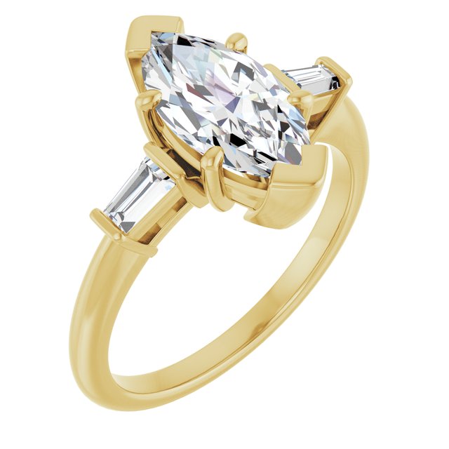 Accented Engagement Ring