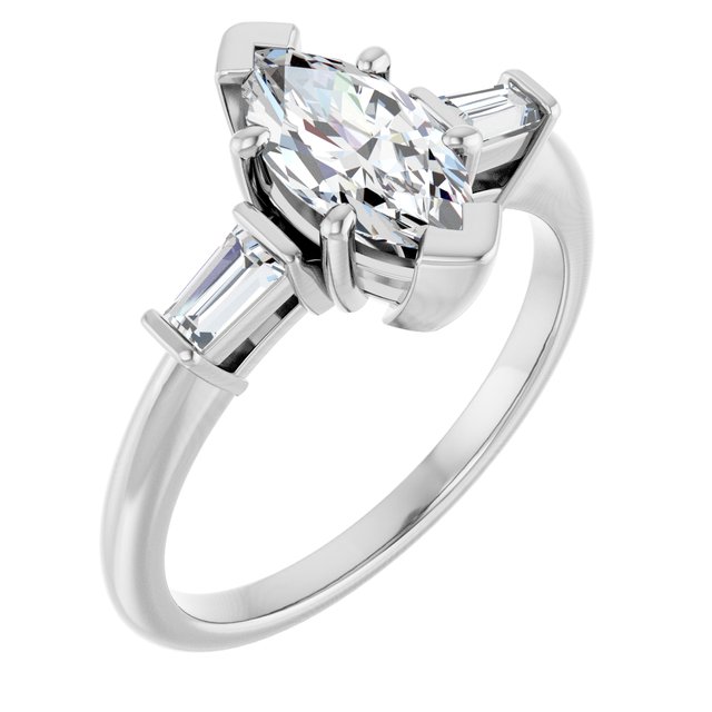 Accented Engagement Ring