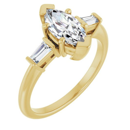 Accented Engagement Ring