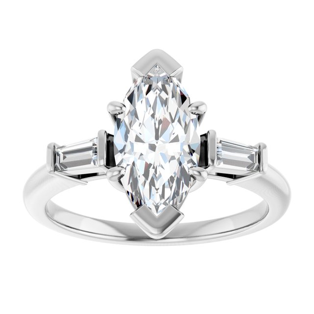 Accented Engagement Ring