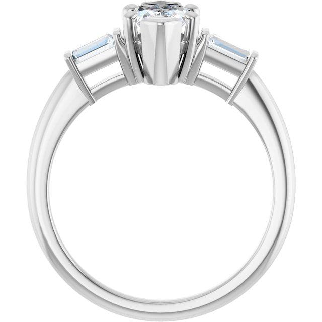 Accented Engagement Ring