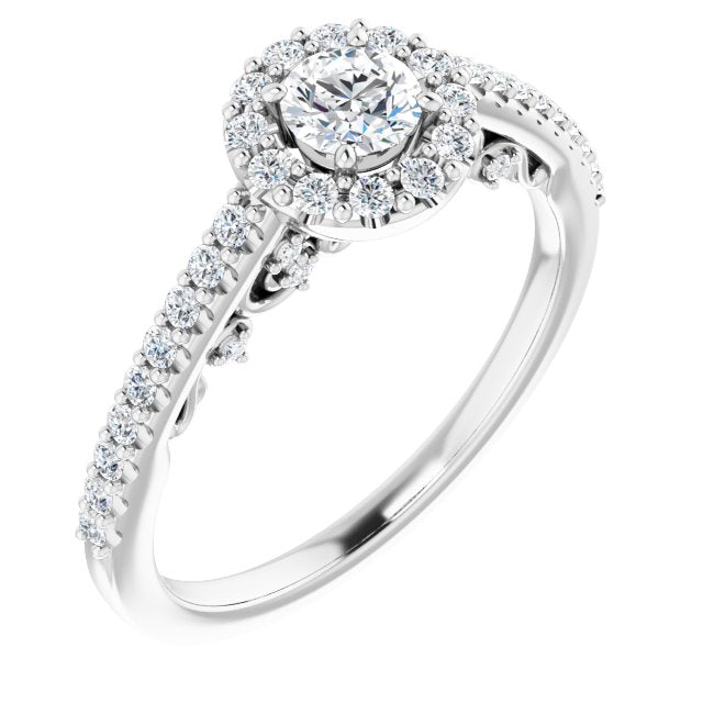 Halo-Style Engagement Ring