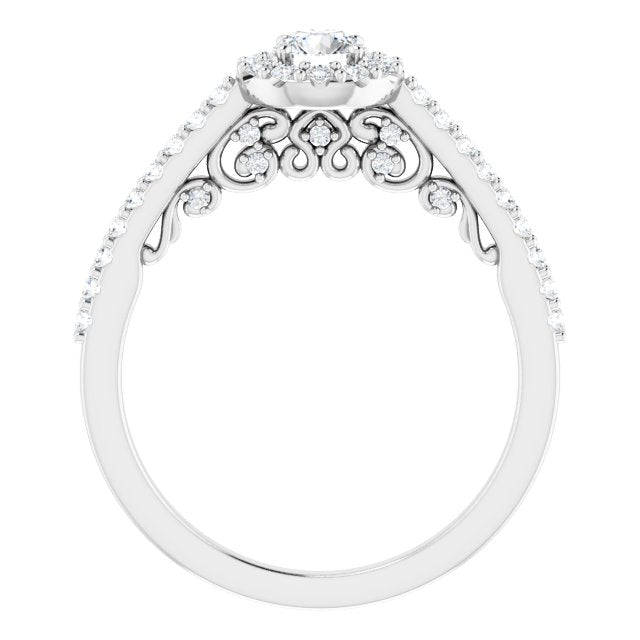 Halo-Style Engagement Ring