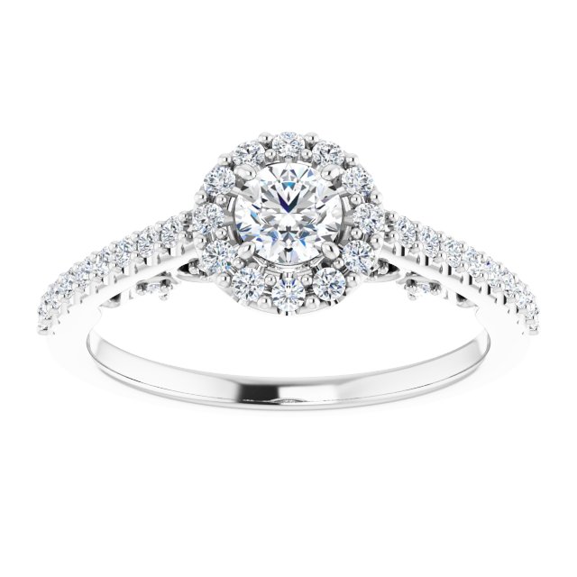 Halo-Style Engagement Ring