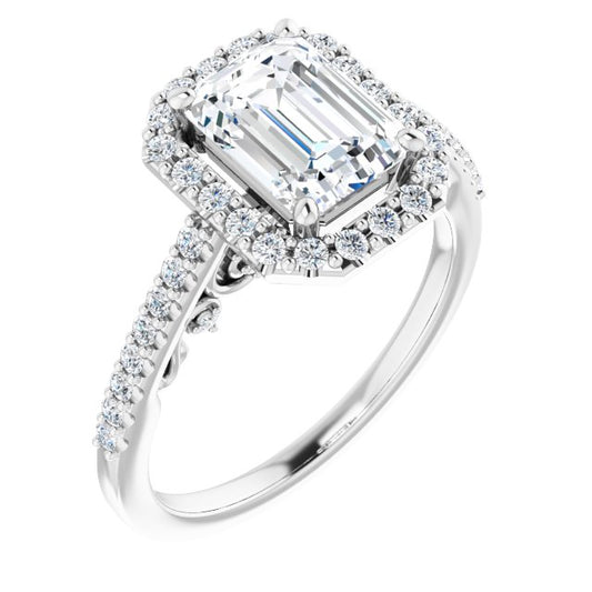 Halo-Style Engagement Ring