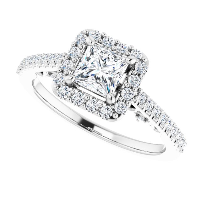 Halo-Style Engagement Ring
