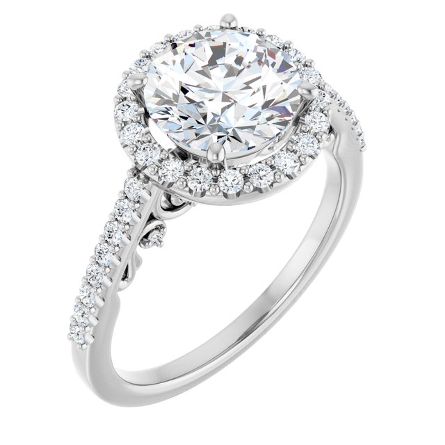Halo-Style Engagement Ring