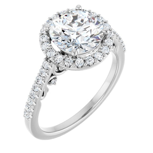 Halo-Style Engagement Ring