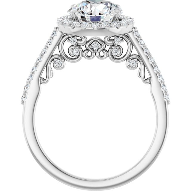 Halo-Style Engagement Ring