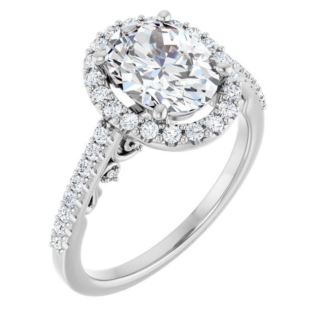 Halo-Style Engagement Ring