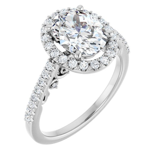 Halo-Style Engagement Ring