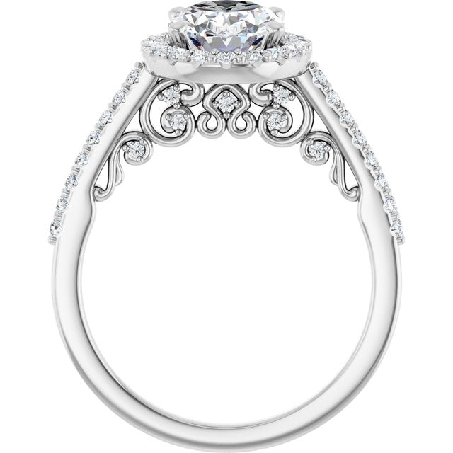 Halo-Style Engagement Ring