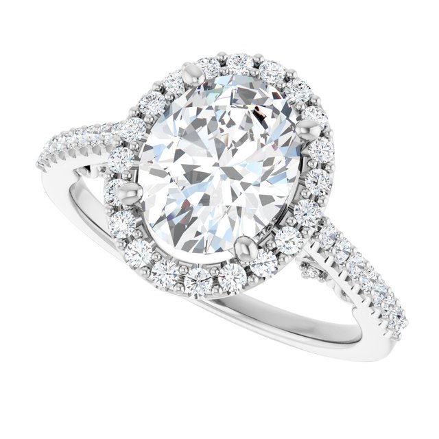 Halo-Style Engagement Ring