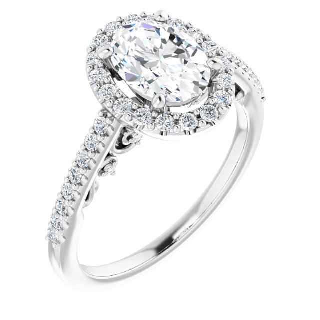 Halo-Style Engagement Ring
