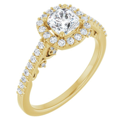 Halo-Style Engagement Ring