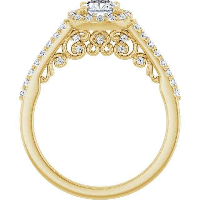 Halo-Style Engagement Ring