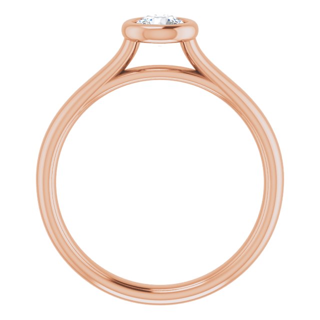 Bezel-Set Solitaire Engagement Ring