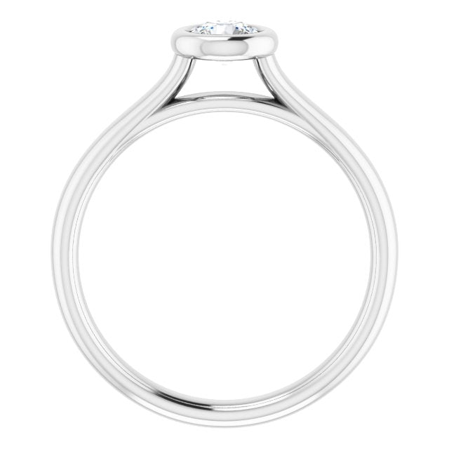 Bezel-Set Solitaire Engagement Ring